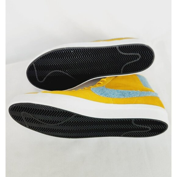 14 MEN\'S NIKE Blazer Mid PRO FD0269-700 YELLOW / WHITE TRAINING